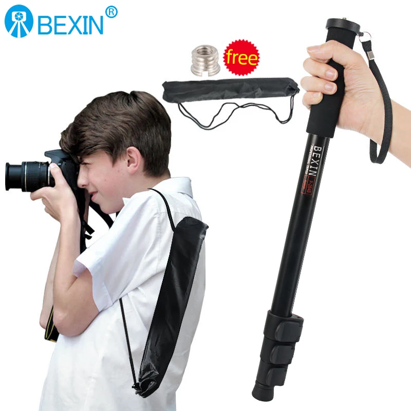Bexin-professional Telescópica Portátil Leve Câmera Tripé Adaptador de Montagem Monopé para Nikon Dslr Telefone - Image 2