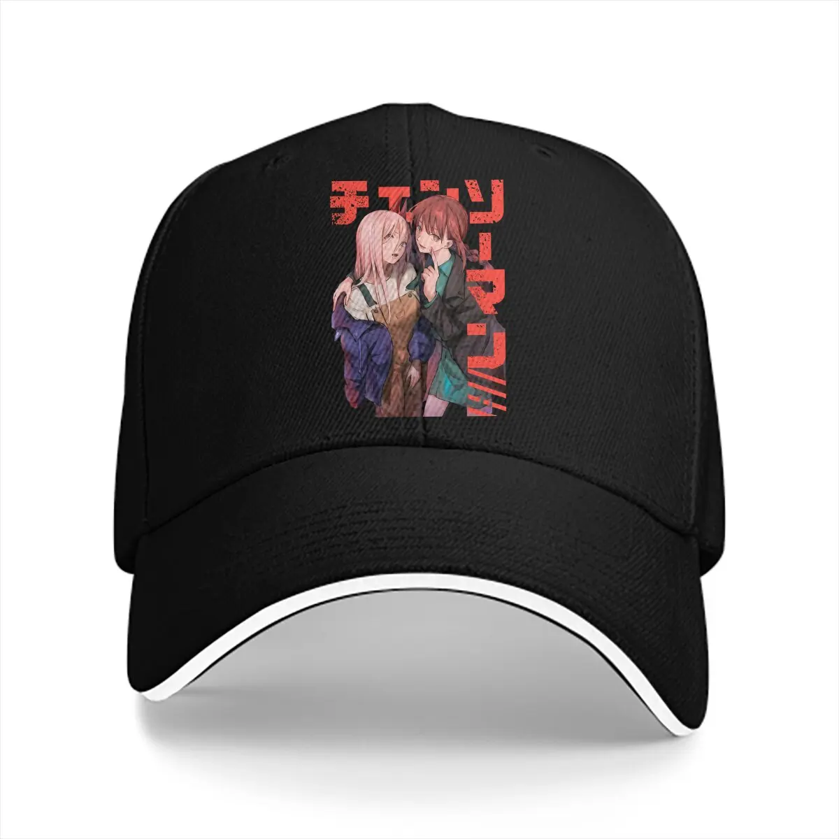 

Бейсболка Power Denji с рисунком аниме Girl Waifu, мужские головные уборы, женские кепки с защитой козырька, Снэпбэк Кепка с цепной пилой, Мужская искусственная