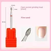 Fine Diamond Nail Drill Bits Flame Shape Russian Mills Cuticle Clean Burr Electric Manicure Drills Nails Accessories 5