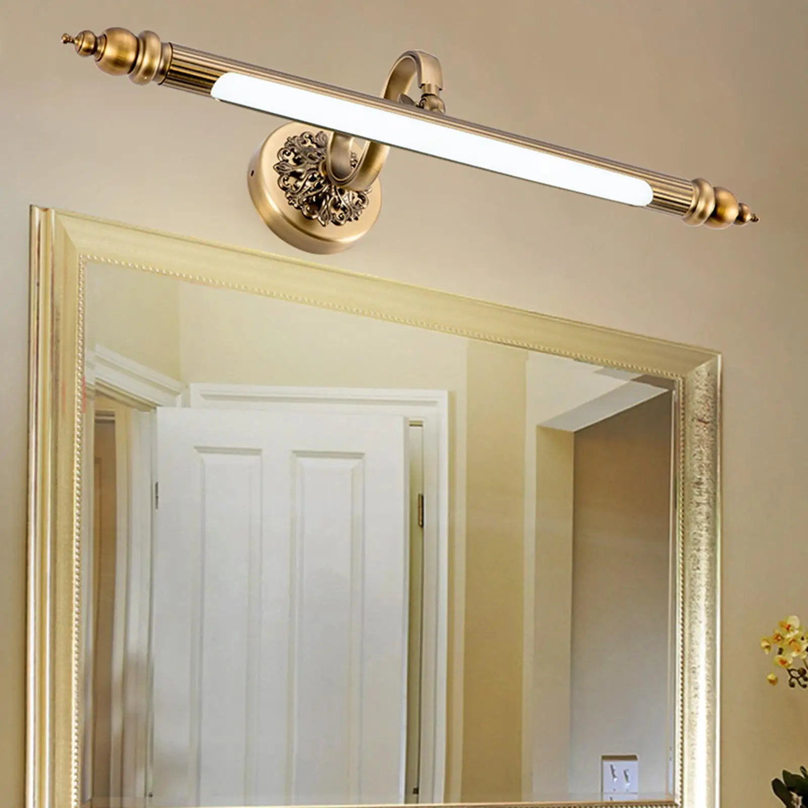  Light, Adjustable Reading Lamp Rustproof Vanity Lighting Light for Bedroom Bathroom Home Living 