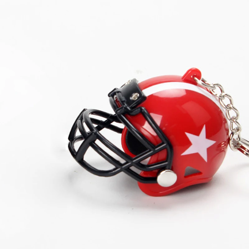 1pc American Football Helmet Shaped Keychain For Men