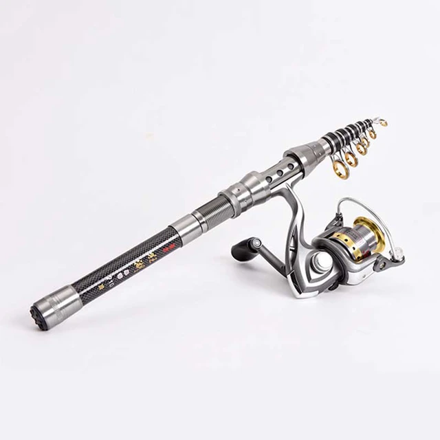 Professional Fishing Rod Carbon Fiber 1.5-2.4M Sea River Fishing Ultralight  Telescopic Spinning Ring Rod Fishing Stick - AliExpress