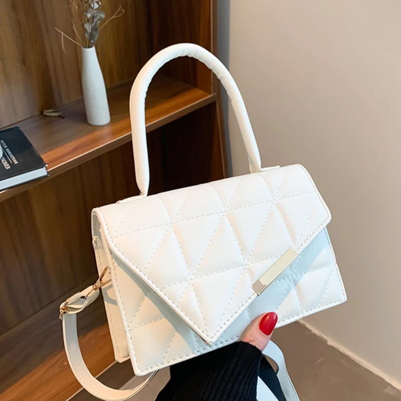 

New Solid Pu Leather Shoulder Bag Fashion Designer Handbags Top Handle Bags for Women Casual Crossbody Bags Luxury Bag 2023
