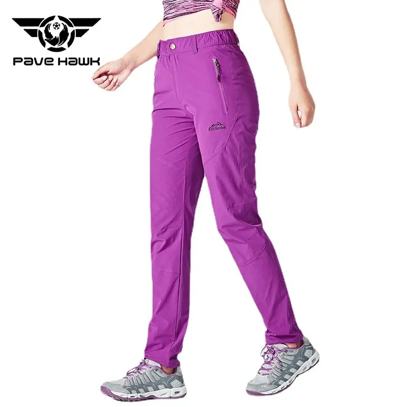 Bargain Bait Box Mountainskin Men's Women's Summer Quick Dry Sports Pants Outdoor Hiking Rose Purple / Chinese Size XL