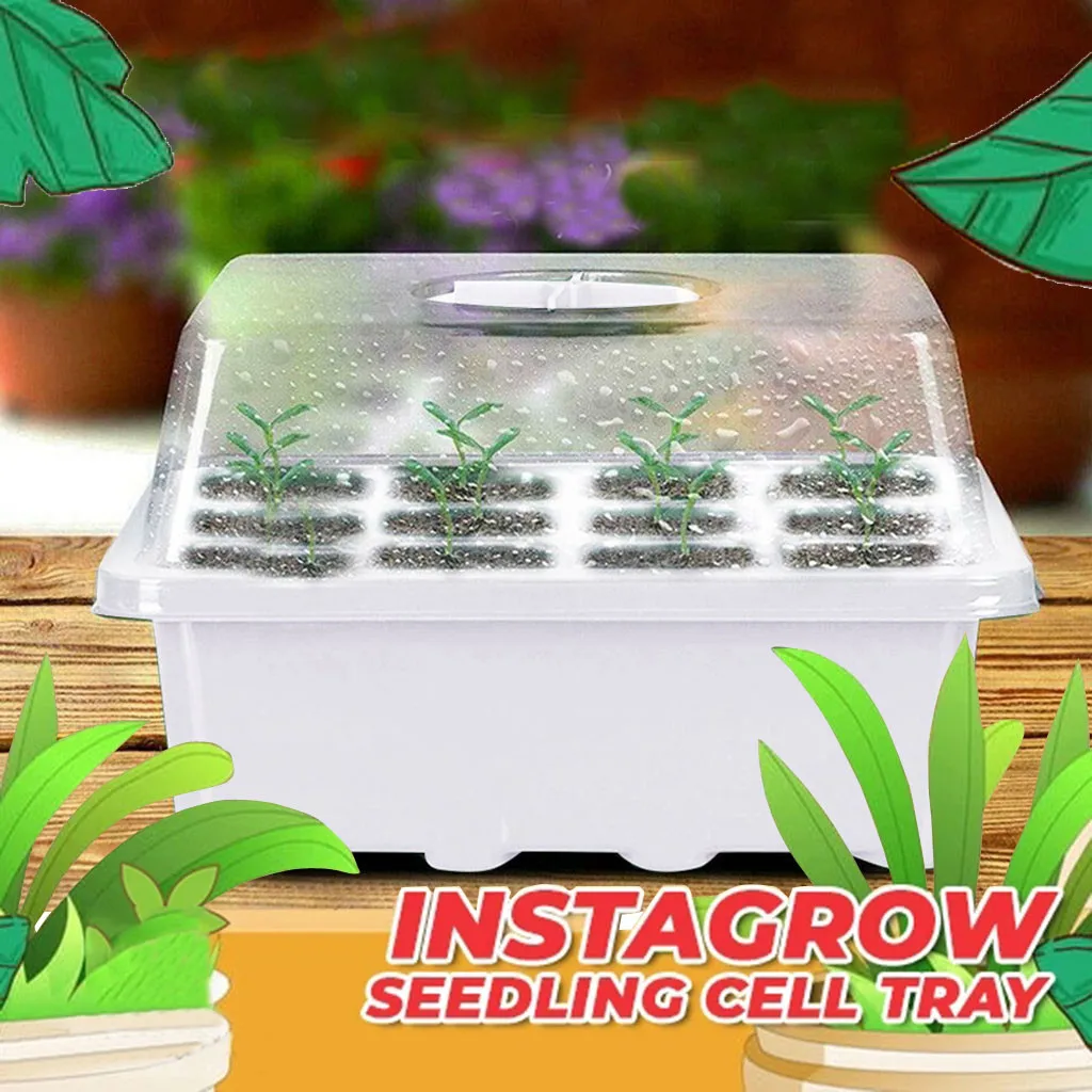 

Macetas Para Plantas 12 Hole Plant Seed Grows Box Nursery Seedling Garden Yard Tray Hot Flower Pot Garden Pots And Planters