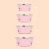 A pet stainless steel cat and dog bowl is non slip and easy to clean indoors 6