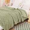 New Tafu Velvet Double sided Jacquard Geometric Pattern Thickened Blanket Cover Blanket Suitable for All Seasons 3