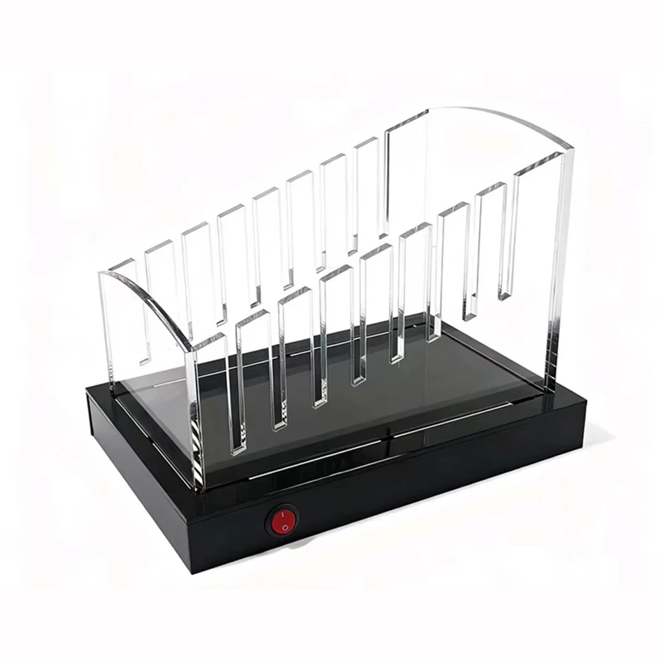 아크릴 유리 디스플레이 랙 (자동차 윈도우 필름 열 차단 테스트용), 3개의 앞유리 및 5개의 측면 유리 테스트용 보관 홀더 ST-A1