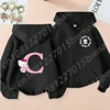 New 2024 Hello Kitty Zipper Hoodie, 26 English Letters, Kawaii Harajuku Pattern, Fashionable Sports Girl Top, Girl Sater Hoodie 4