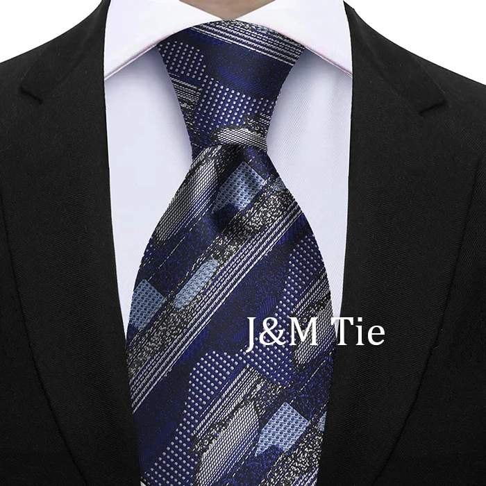 7 cm florale Seidenkrawatte für Männer, elegantes Pfauenblau, blaugrün, grau, meistverkaufte Business-Krawatte, Hochzeit, Büro, Modeaccessoires, Geschenk – Detail 36