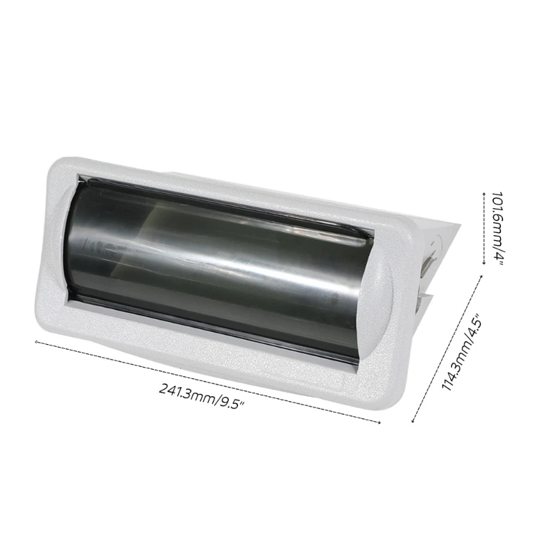 Water Resistant Marine Radio White Universal Housing Cover Radio Splash Proof Stereo Cover Boat-Flush Mount Stereo