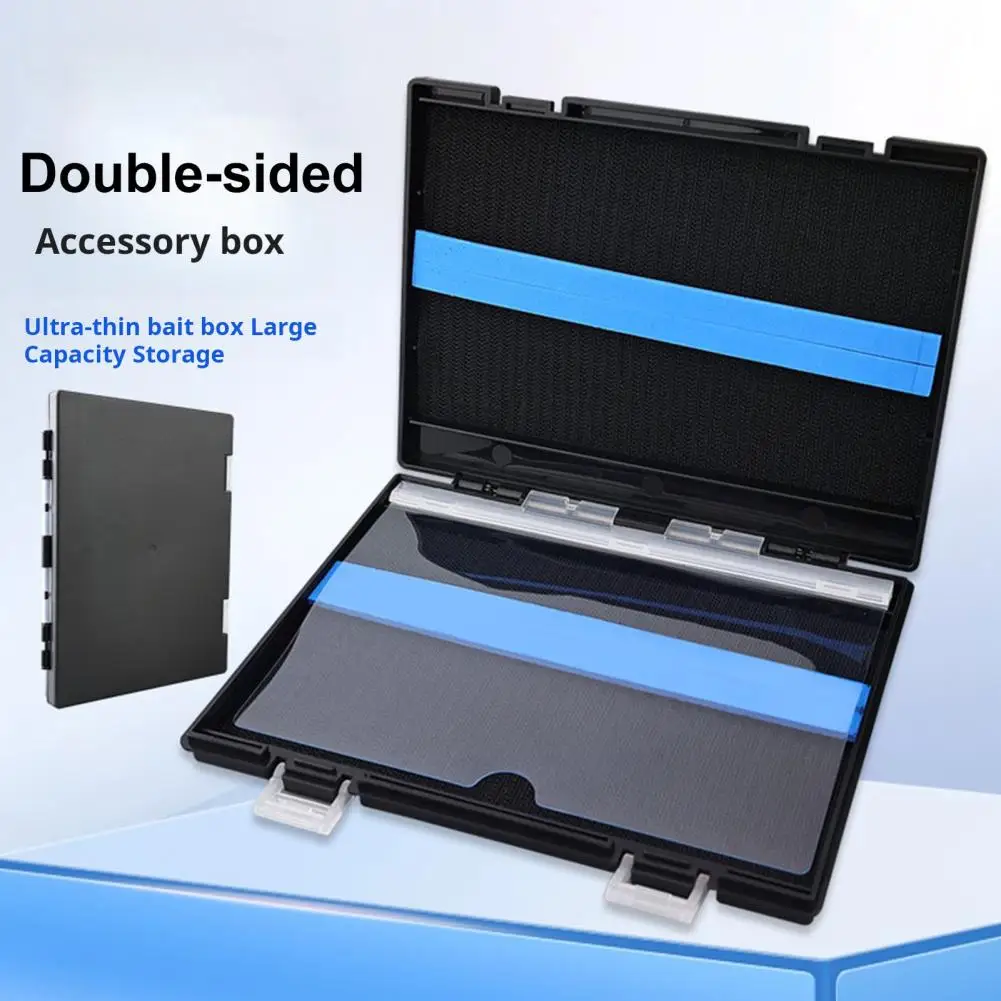 Fishing Gear Box Bait Storage Box Portable Fishing Tackle with Double-sided Capacity Trays Camouflage Bait Vault for Hooks