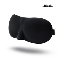 Premium Silk Sleep Mask - Ultra-Soft Eye Cover for Restful Travel and Relaxation (Type C-Black)