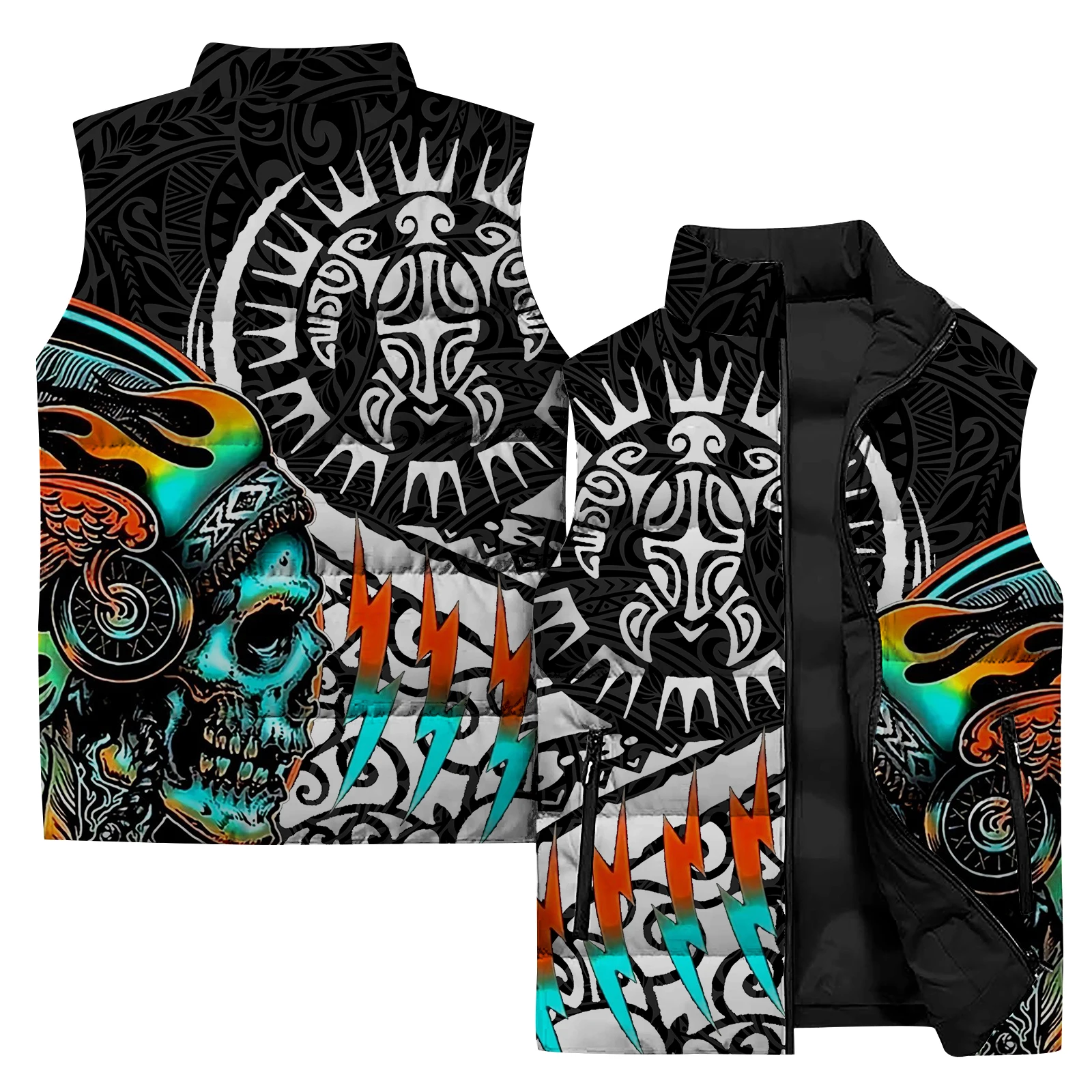 thumbnail image 1 of Chaqueta deportiva de invierno para hombre, nueva chaqueta sin mangas con estampado de tigre, chaleco deportivo para hombre, ropa informal de moda para hombre, 1 of 5