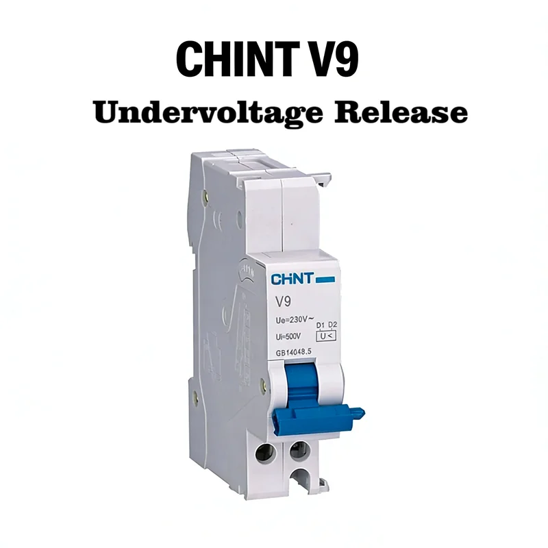 CHNT V9 230V AC 저전압 방출 저전압 트립 모듈 회로 차단기 DIN 레일 장착 저전압 보호 액세서리