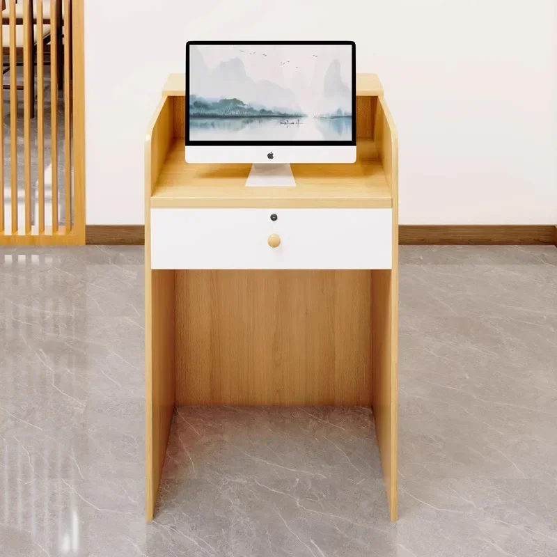 Checkout Page Counter, Simple Modern Small Front Desk, Restaurant Reception Desk, Cash Register, Bar Table