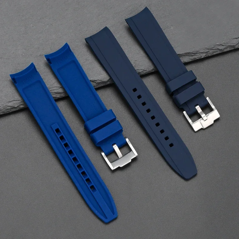 High Tensile Silicone Strap with Universal Curved End and Butterfly Buckle