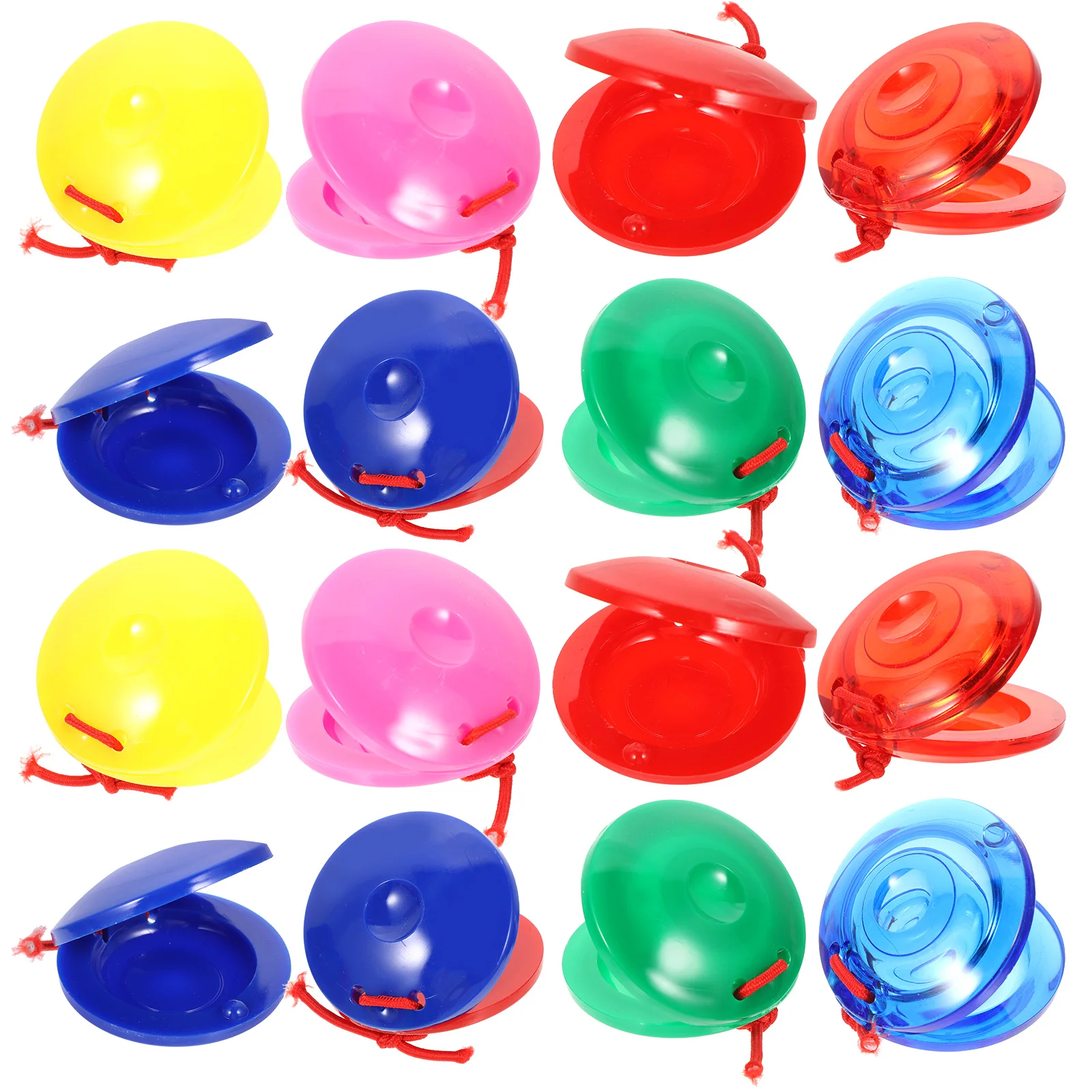 

Castanets Percussion Musical Instruments Plastic Castanets Percussion Instruments Kids Education Toys (Random Color)