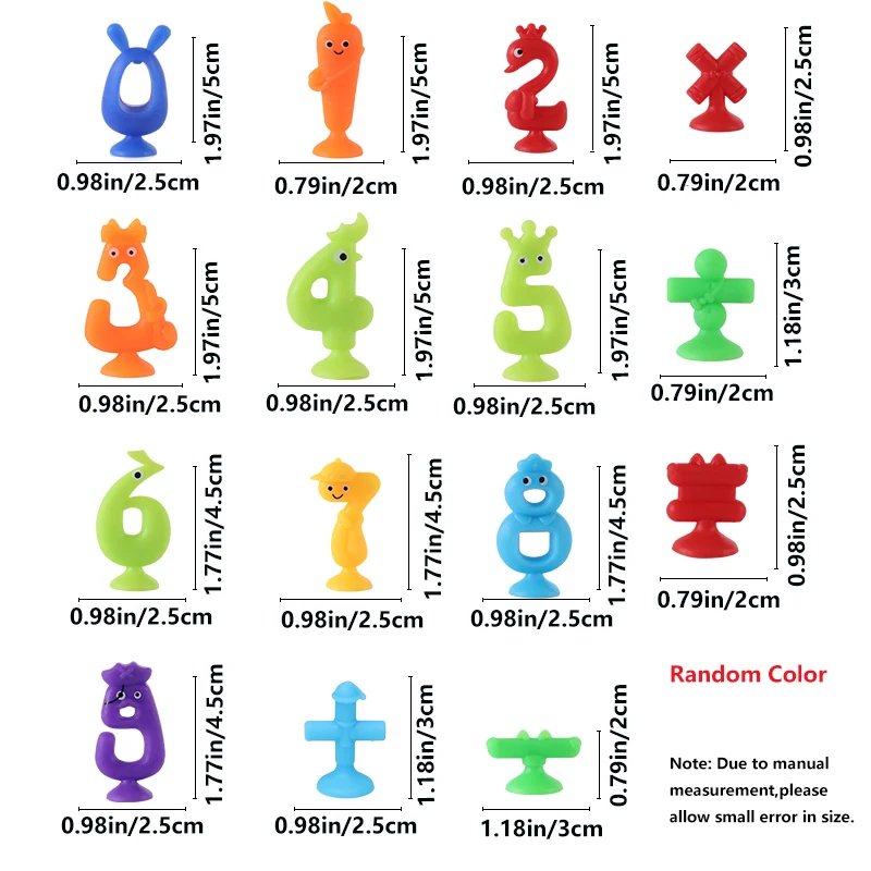 Numbers Letters Suction Cup Toys For Kids, Sensory Sucker Toys, Bath Toys For Toddlers, Educational Toys For Boys And Girls
