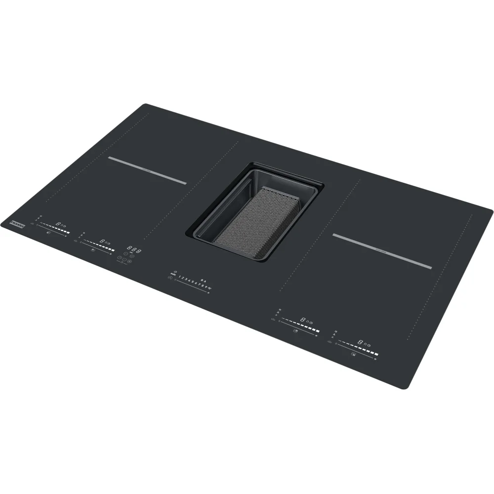 Hot Sale New Products Induction Hob With Extractor Down-draft Hood 220V 7200W Induction Hob With Downdraft Extractor Fan