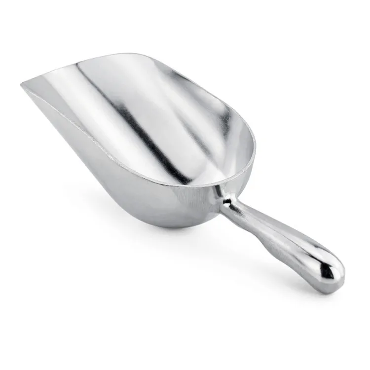 Aluminum Alloy Ice Shovel Scoop Plastic Charcoal and Ash scoop Wood Chip Scoop Barbecue Grid Plastic Suit Pellets Saw Dust