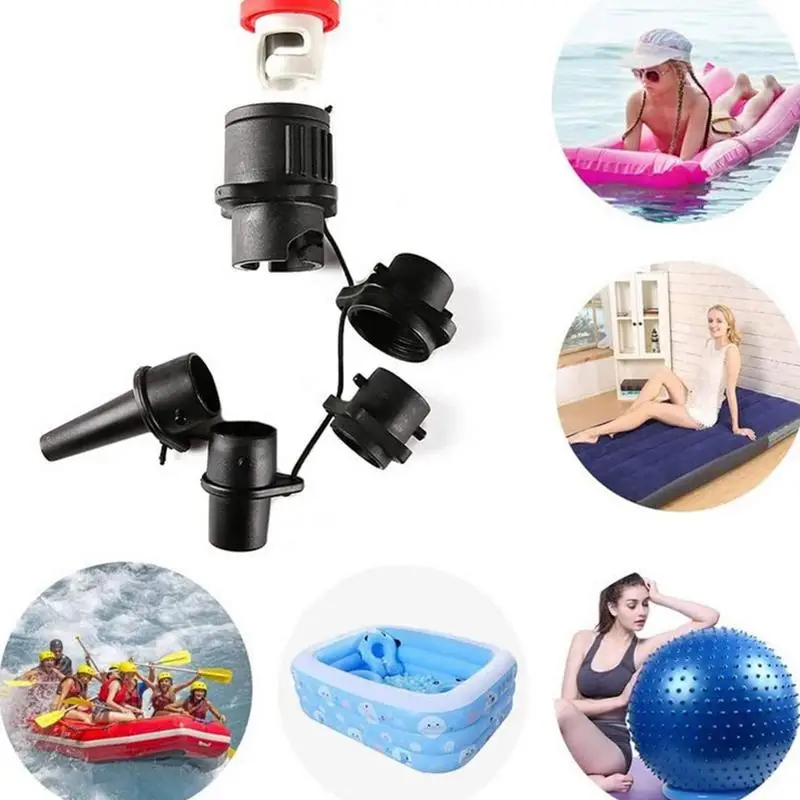 Inflatable Pump Adaptor Conventional Air Pump Adapter Conventional Strong Sealing Boat Adapter Leak Proof Nozzles For