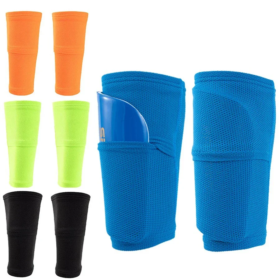 Soccer Shin Guards with Pocket Cover Calf Sleeve Non-Slip Sock Football Equipment Adults Kids