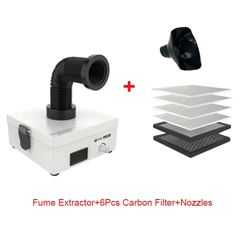 

2UUL uuFilter, настольный очиститель дыма, поглощающий воздух, для ремонта телефона, сварочный, поглощающий дым, машина с углеродным фильтром