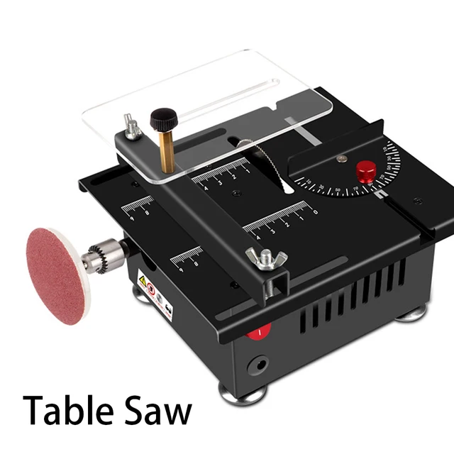 Mini Multi-Functional Table Saw 0-90 Angle Cut Portable Saw Adjustables Electric Saw Set For Home Compact Heavy Duty Table Saw 6