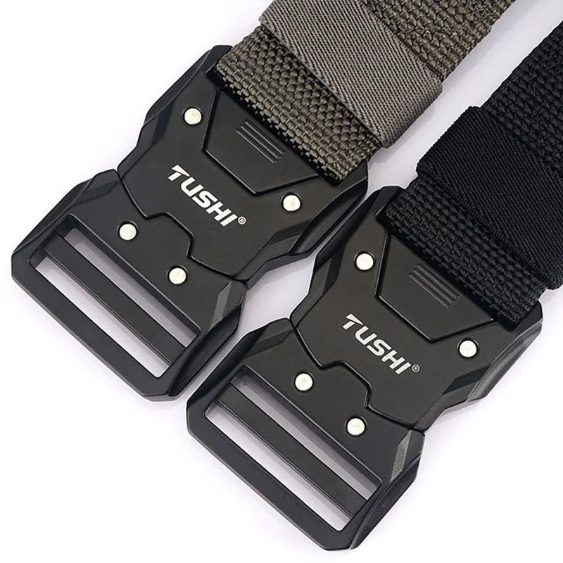 Men's Tactical Belt Army Outdoor Hunting Tactical Military Canvas Multi Function Combat Survival Marine Corps Nylon waist belt canvas belt mens belt nylon belt tactical belt canvas belts multi function belt nylon canvas belt tactical belts