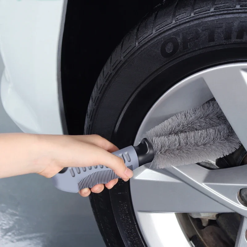 Steel Car Wheel Brush for Tire Cleaning and Decontamination