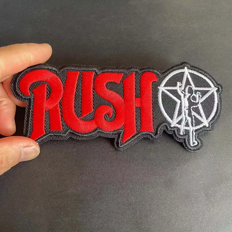10 Teile/satz, Punk Rock Band Kleidung Abzeichen Buchstaben Aufkleber Stoff Applikation Stickerei Eisen auf Patches, DIY Nähen auf Patch Für Kleidung – Detail 7