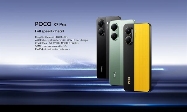 Global Version POCO X7 Pro Smartphone Dimensity 8400-Ultra