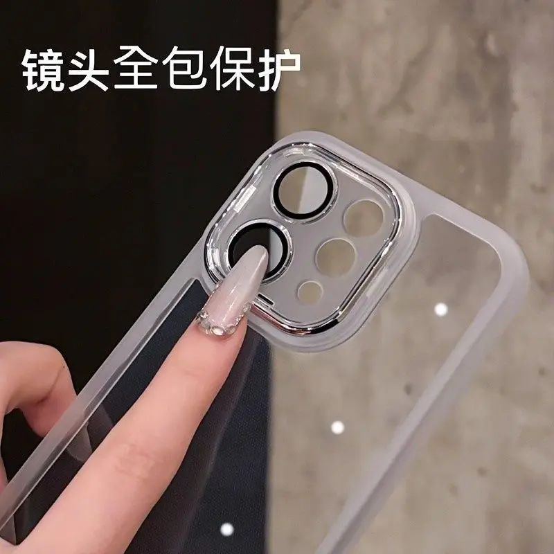 Premium Silicone TPU Case with Built-In Lens Protector – Shockproof Bumper Cover