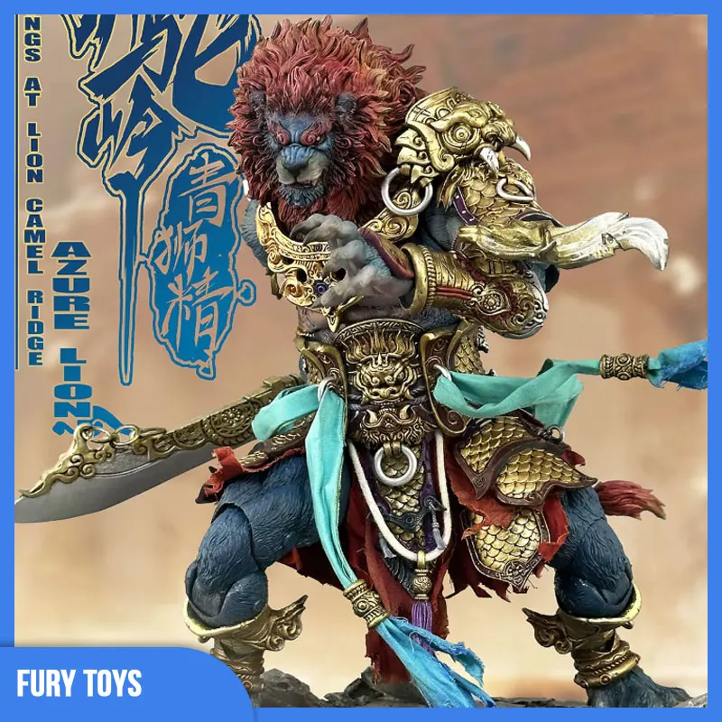 Origin Fury Toys Demon Force Demon Kings At Lion Camel Ridge Azzurro Lion Action Figure Model Statue Collection Toy Gifts