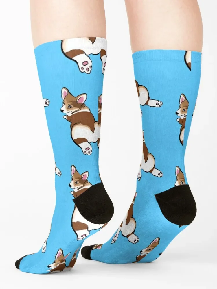 Corgi Butt Socks summer soccer anti-slip Socks Woman Men's