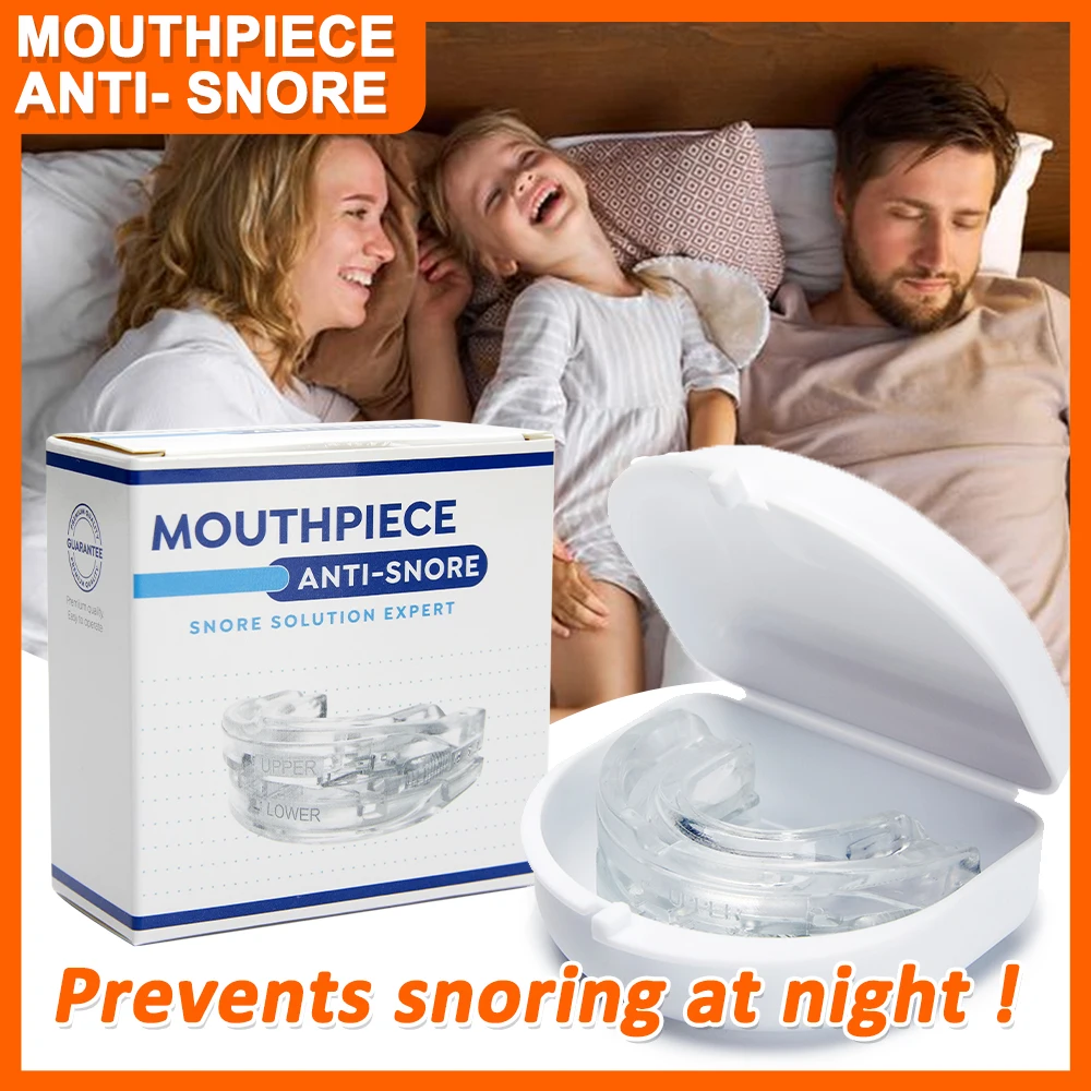 SleepApneaMouthpieceAntiSnoreMouthGuardwithStorageBoxMenWomenAntiSnoringDevices