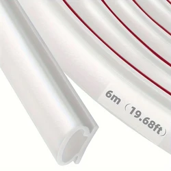 Premium Waterproof Self - Adhesive Rubber Sealing Strips for Doors and Windows - Soundproof and Customizable (WHITE)