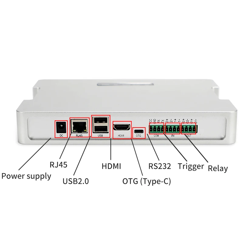 장거리 4포트 UHF RFID 태그 리더 출입 통제 카드 리더 UHF RFID 안드로이드7.1 HTTP MQTT TCP UDP RFID UHF 고정형 리더