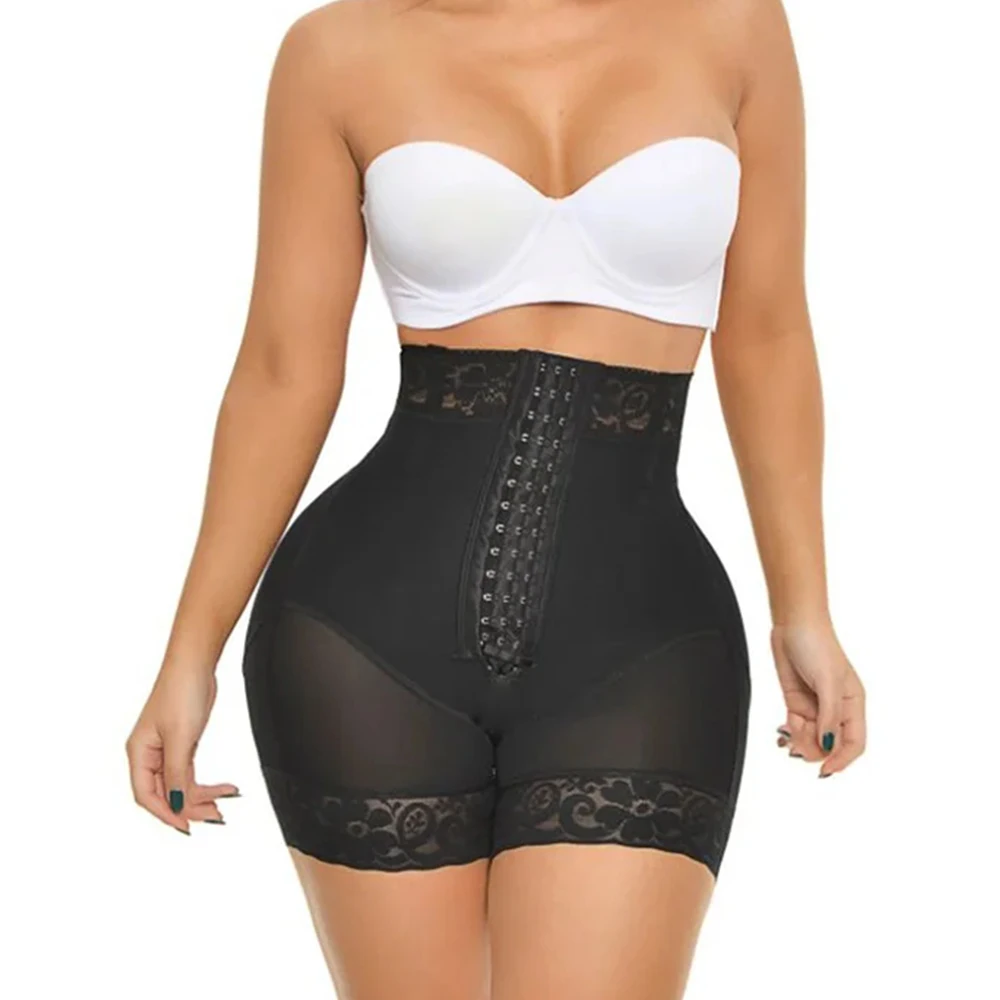 

Fajas Colombian Girdle Waist Trainer Double Compression BBL Shorts Tummy Control Sheath Slimming Flat Stomach Modeling Belt