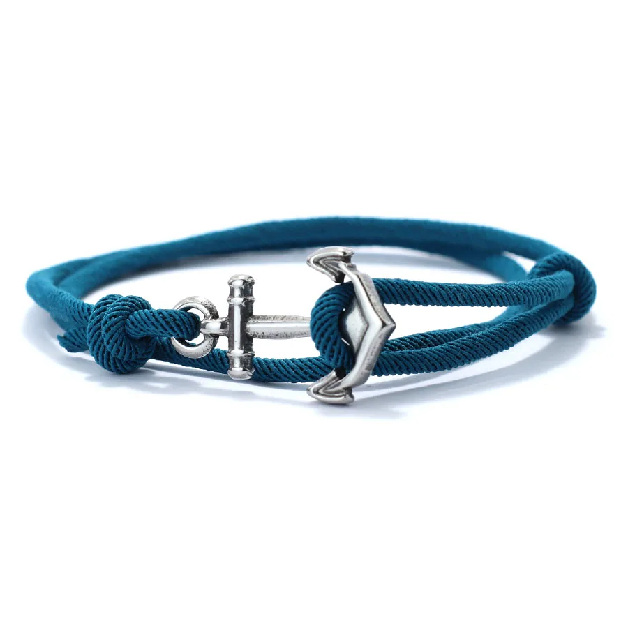 Neue handgemachte Herren nautische Armband Bilayer Schiebe verstellbare Marine String Braslet Beach Surfer Armband Pulsera Makramee Joias – Detail 8