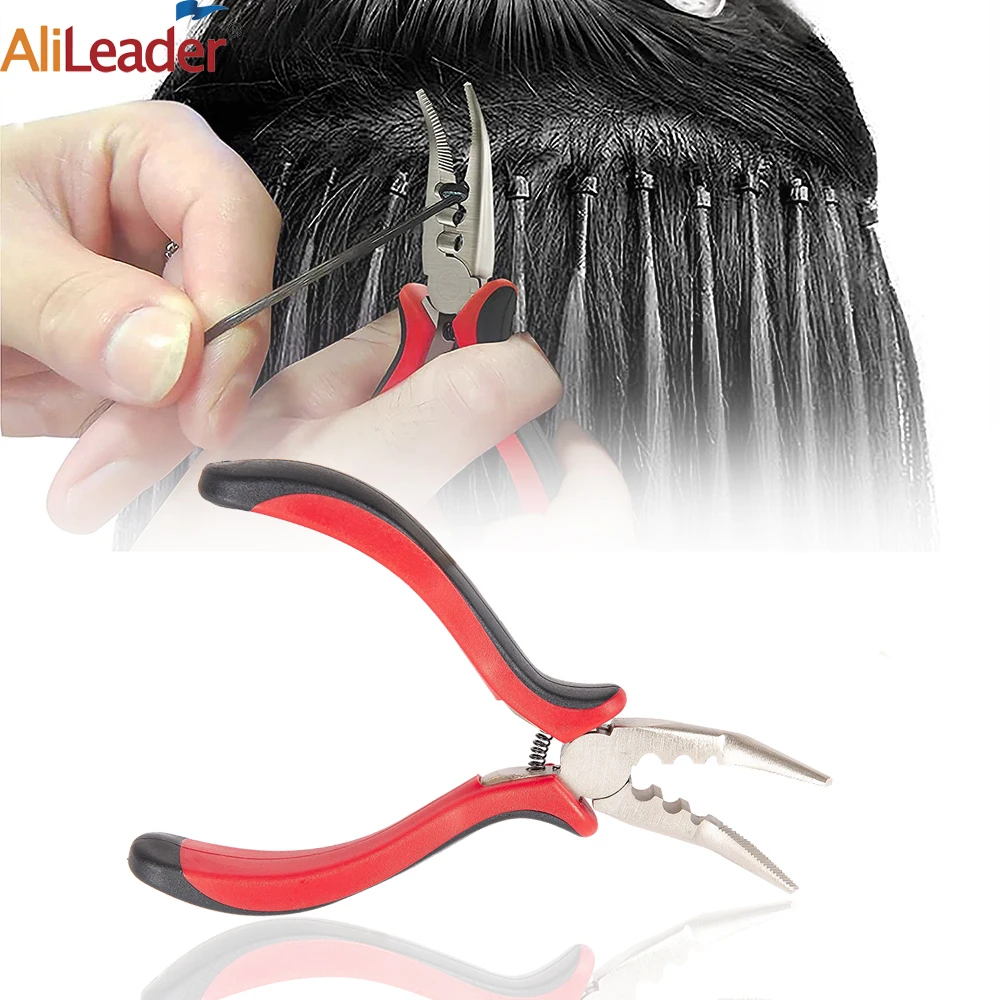 

3 Holes Hair Extension Pliers For Micro Nano Beads Ring Hair Extensions Pliers For I-Tip/Stick Tip&Feather Hair Extensions Tools