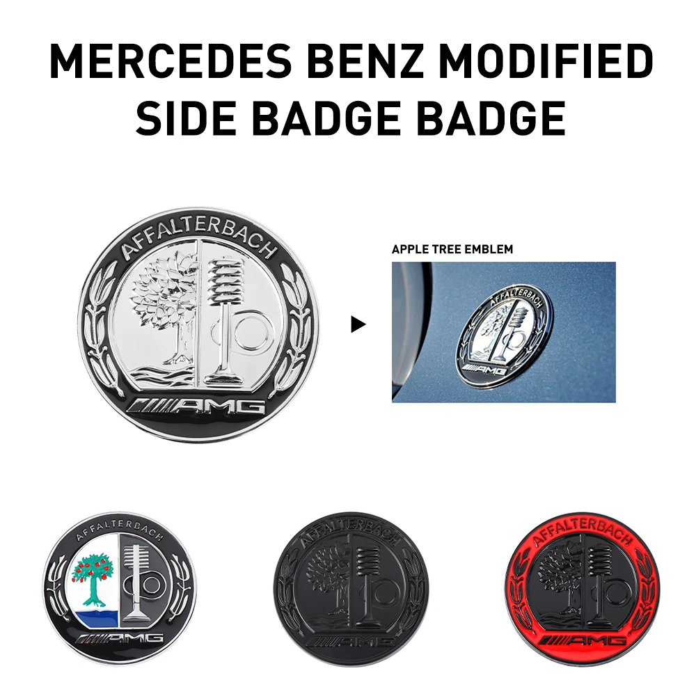 1 шт., металлическая наклейка на заднюю стойку Mercedes Benz Affalterbach AMG CLA AMG