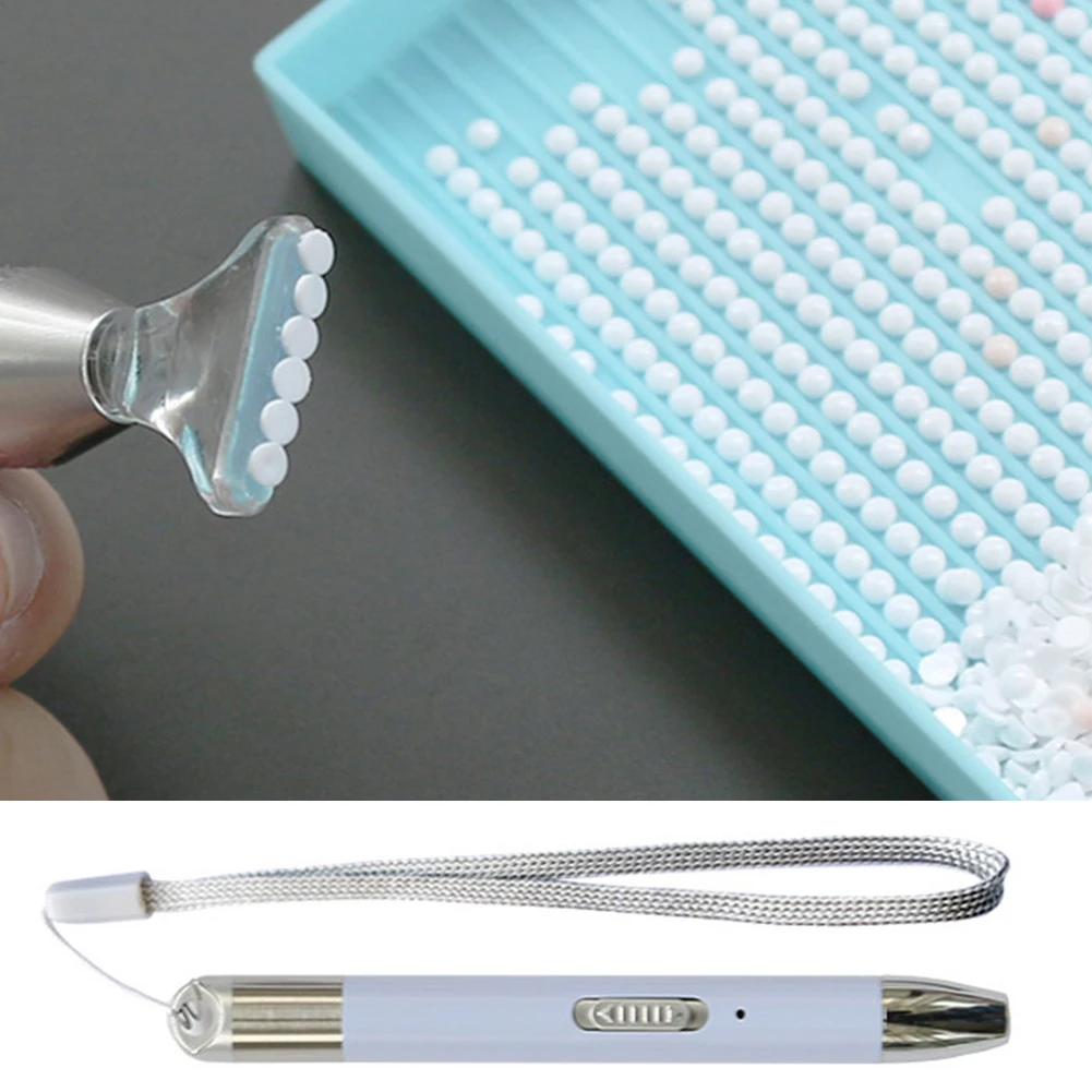 USB Rechargeable 5D Diamond Painting Lighting Point Drill Pen Set Square/Round Drill DIY Portable Diamond Painting Drawing Tool diamond art accessories