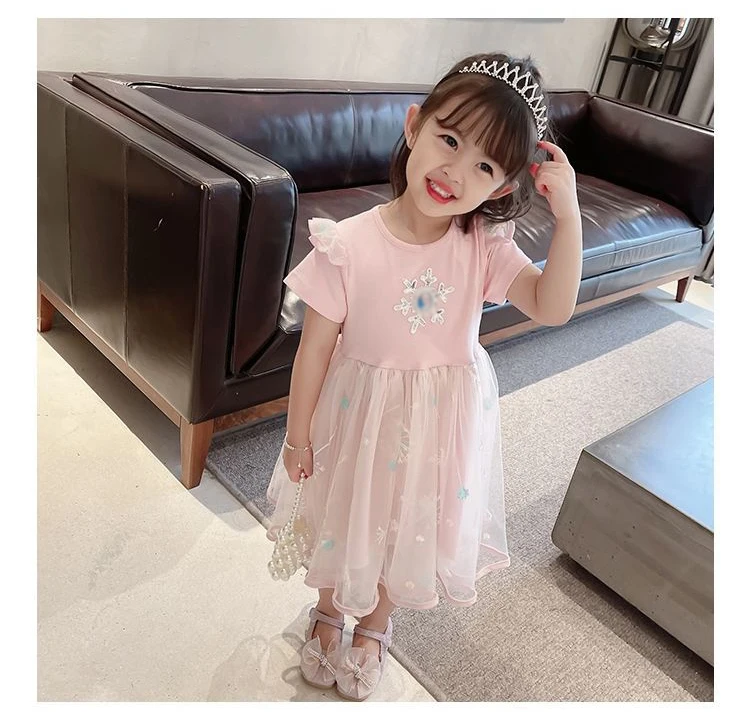 Girls Dress Summer Princess Elza Dresses Elegant Kids Costume for Girls Vestidos Party Toddler Children Teenagers Birthday Robe cute dresses