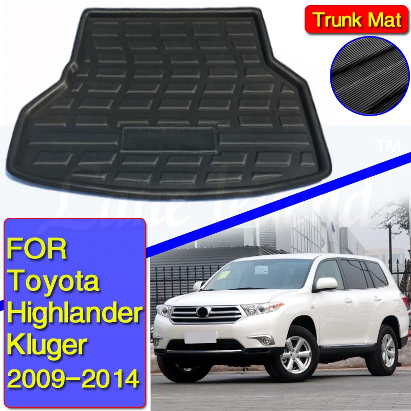 For Toyota Highlander Kluger 2009 2010 2011 2012 2013 2014 Car Rear Trunk Tray Cargo Mat Floor Protector