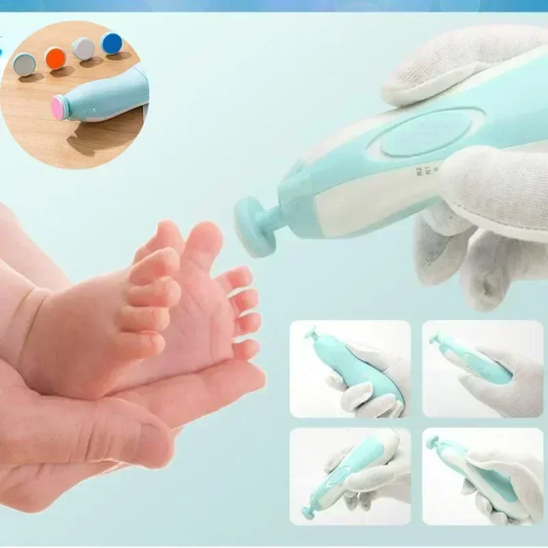 Kids Baby Nail Trimmer Electric Baby Manicure Pedicure Nail Clippers Cutter Scissors Care Set New Born Kids' safety nail clipper 3