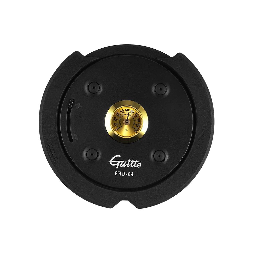 Guitto Series Guitar Humidifier with Real-Time Humidity Meter and Acoustic Soundhole Cover