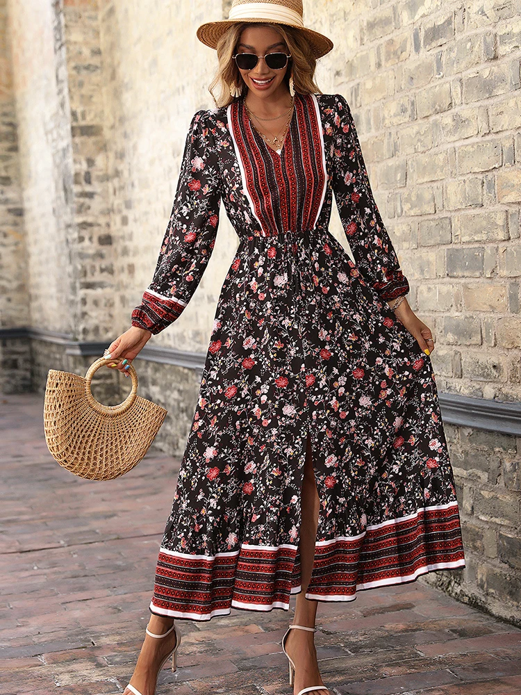 bohemian holiday dress