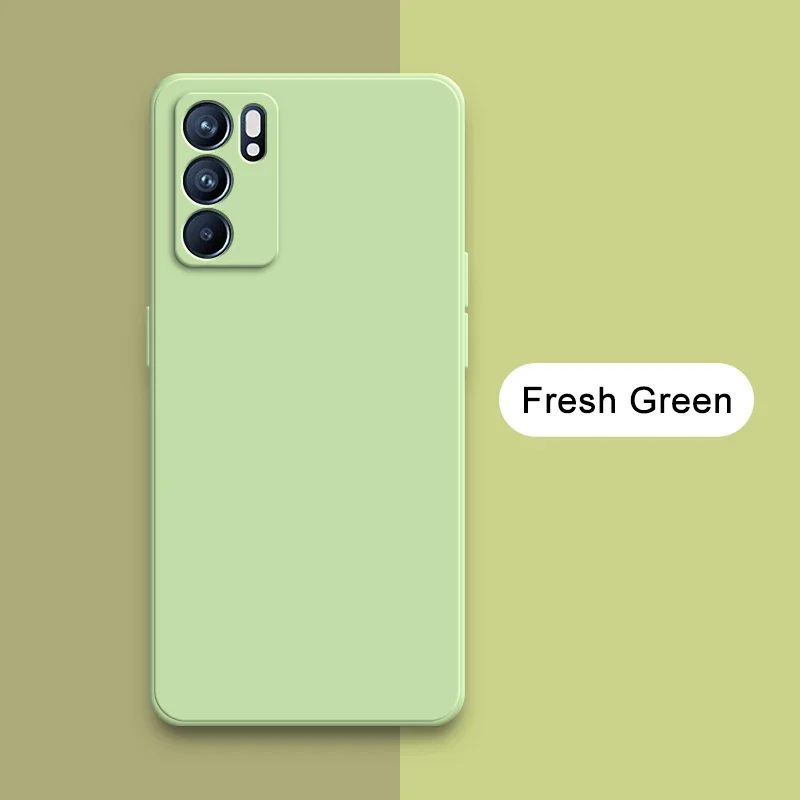 Square Liquid Silicone Shockproof Protective Phone Case - Enhanced Back Cover